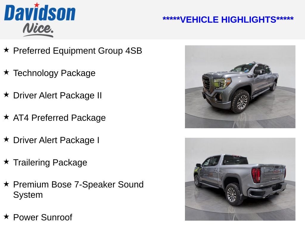 2022 GMC Sierra 1500 Limited AT4
