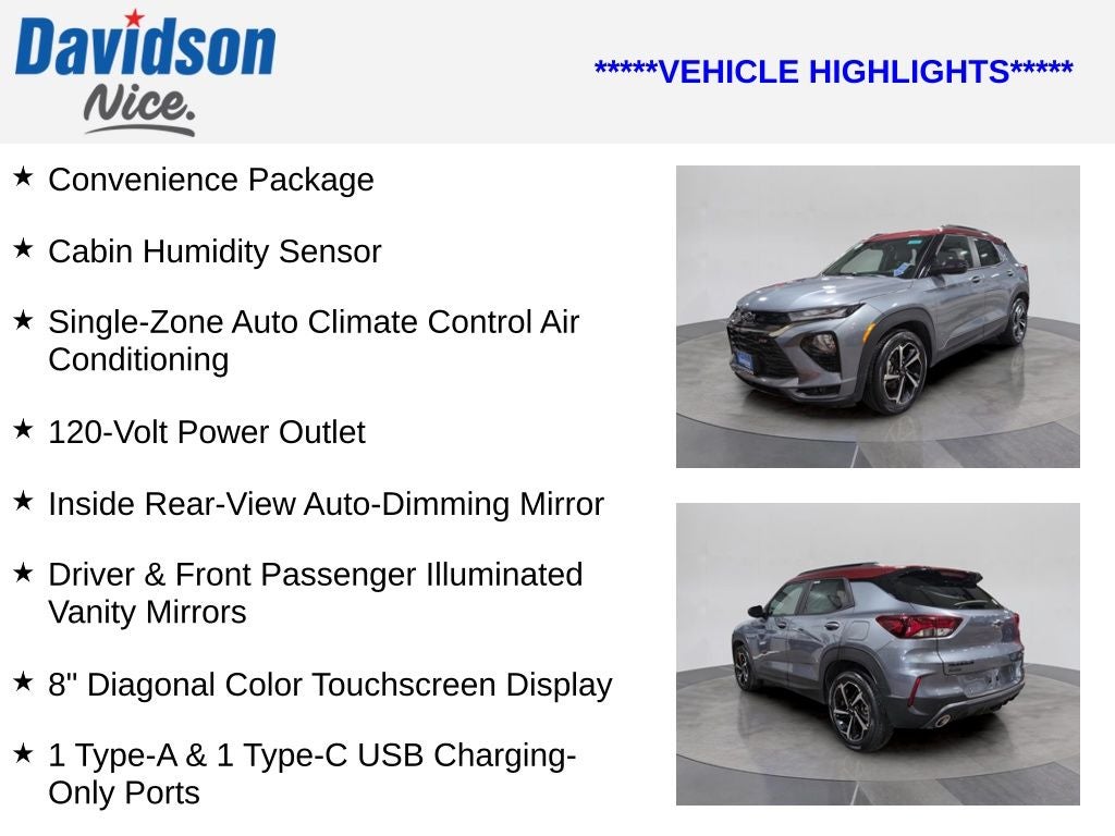 2022 Chevrolet TrailBlazer RS