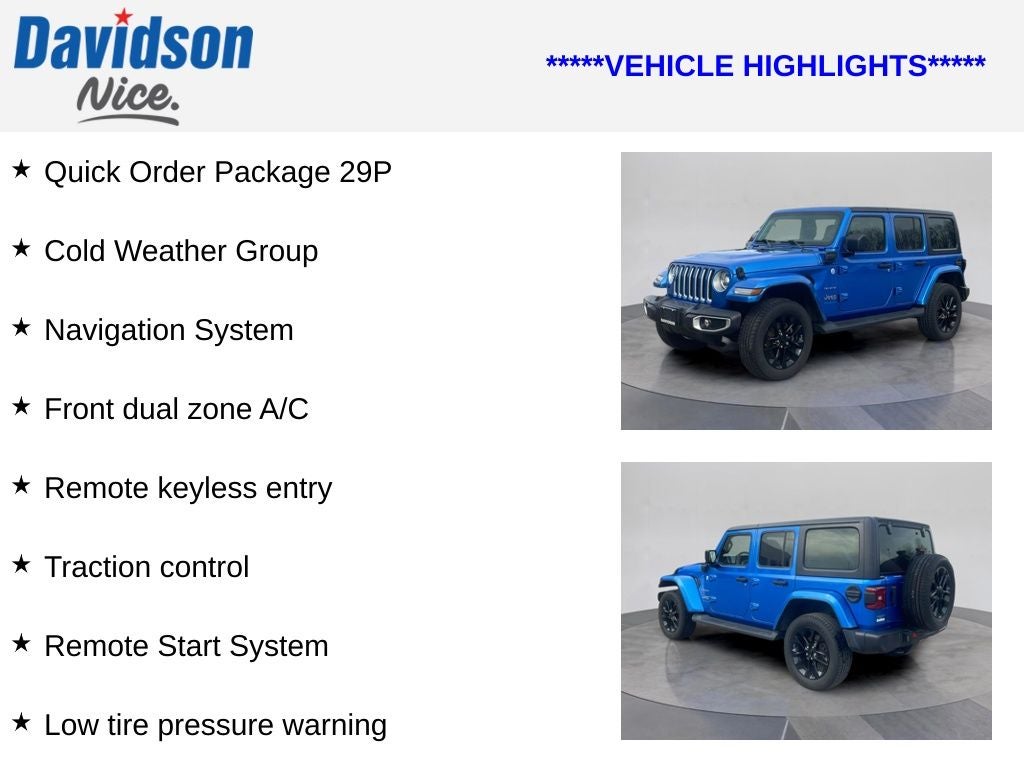 2021 Jeep Wrangler Unlimited Sahara 4xe