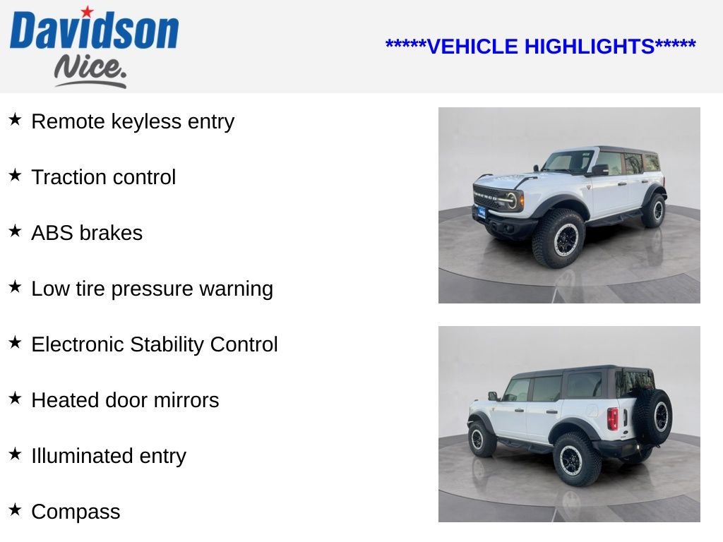 2023 Ford Bronco Badlands