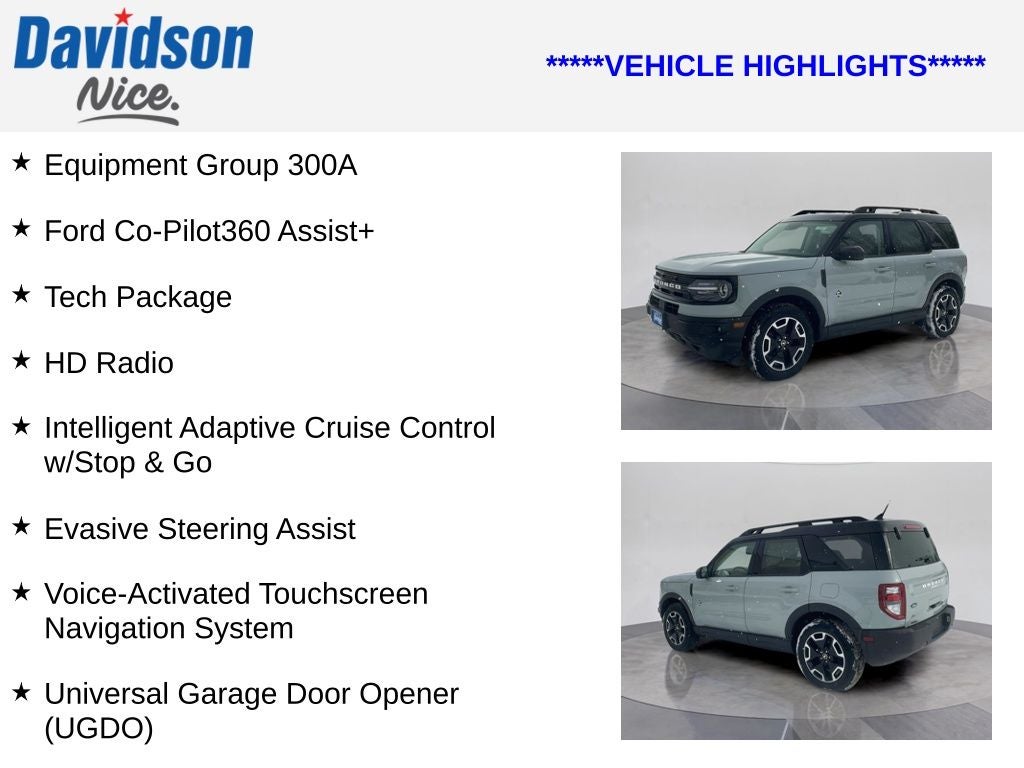 2024 Ford Bronco Sport Outer Banks