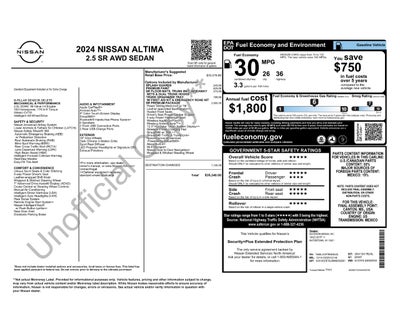 2024 Nissan Altima 2.5 SR
