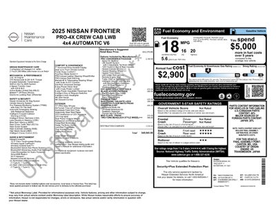 2025 Nissan Frontier PRO-4X