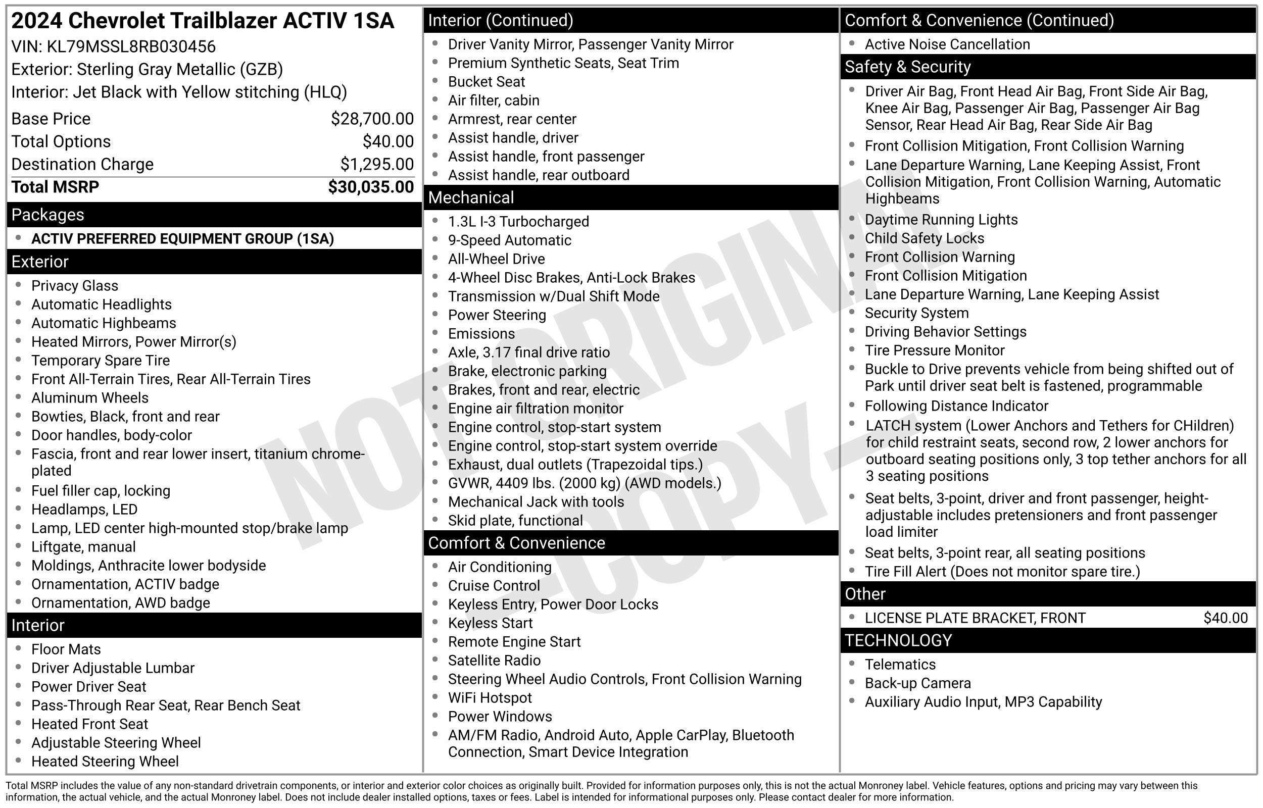 2024 Chevrolet TrailBlazer ACTIV