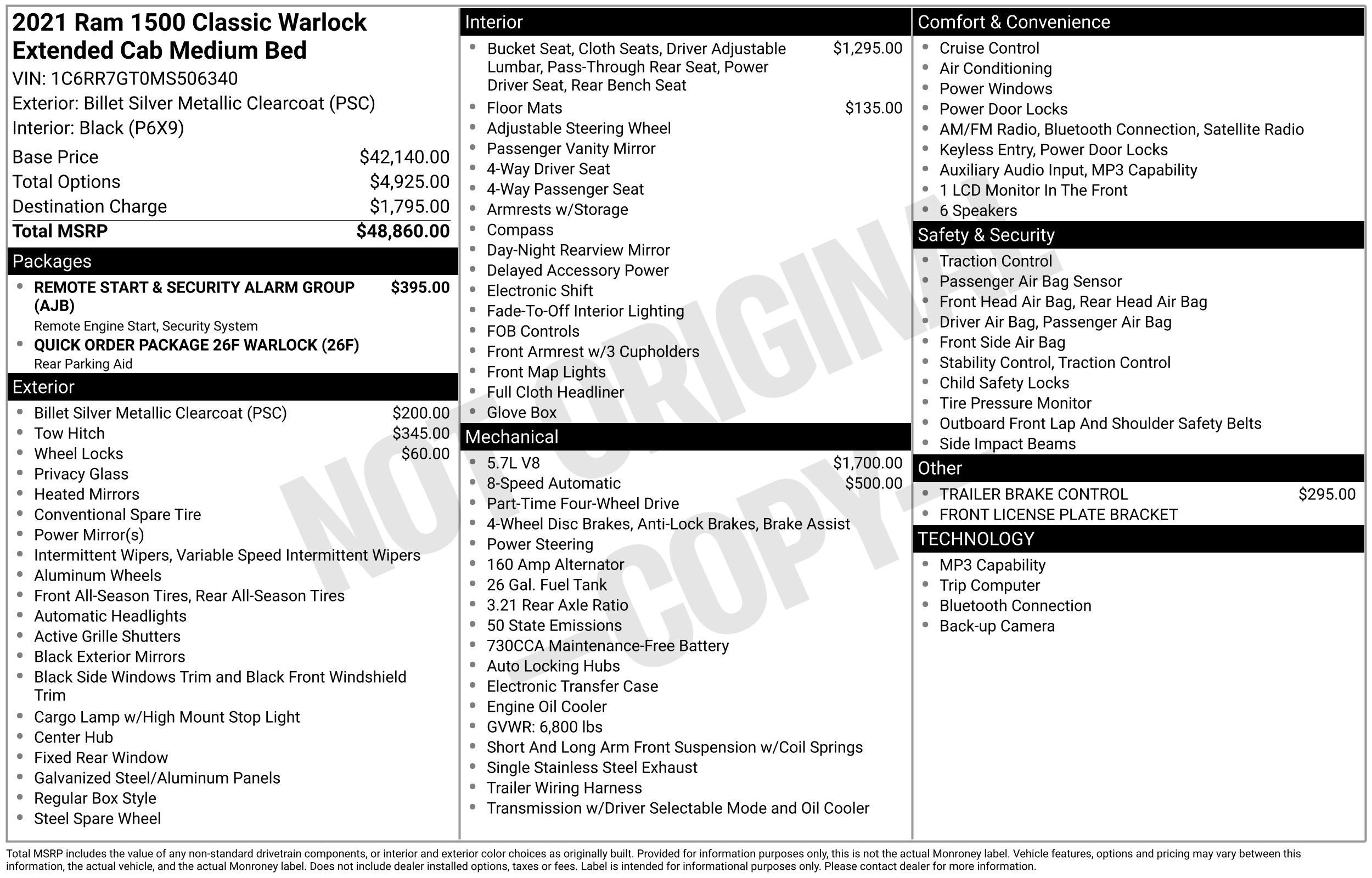 2021 RAM 1500 Classic Warlock