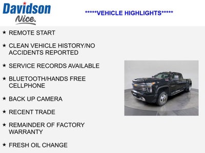 2022 Chevrolet Silverado 3500 HD High Country DRW