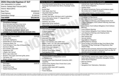 2026 Chevrolet Equinox LT