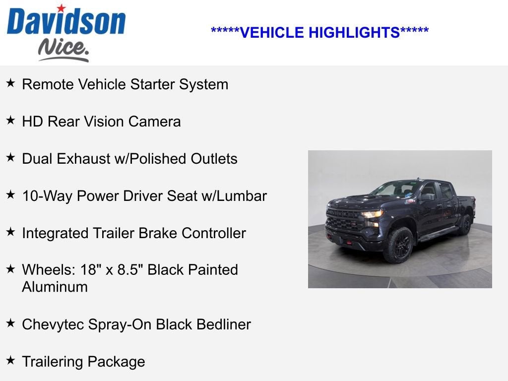 2024 Chevrolet Silverado 1500 Custom Trail Boss