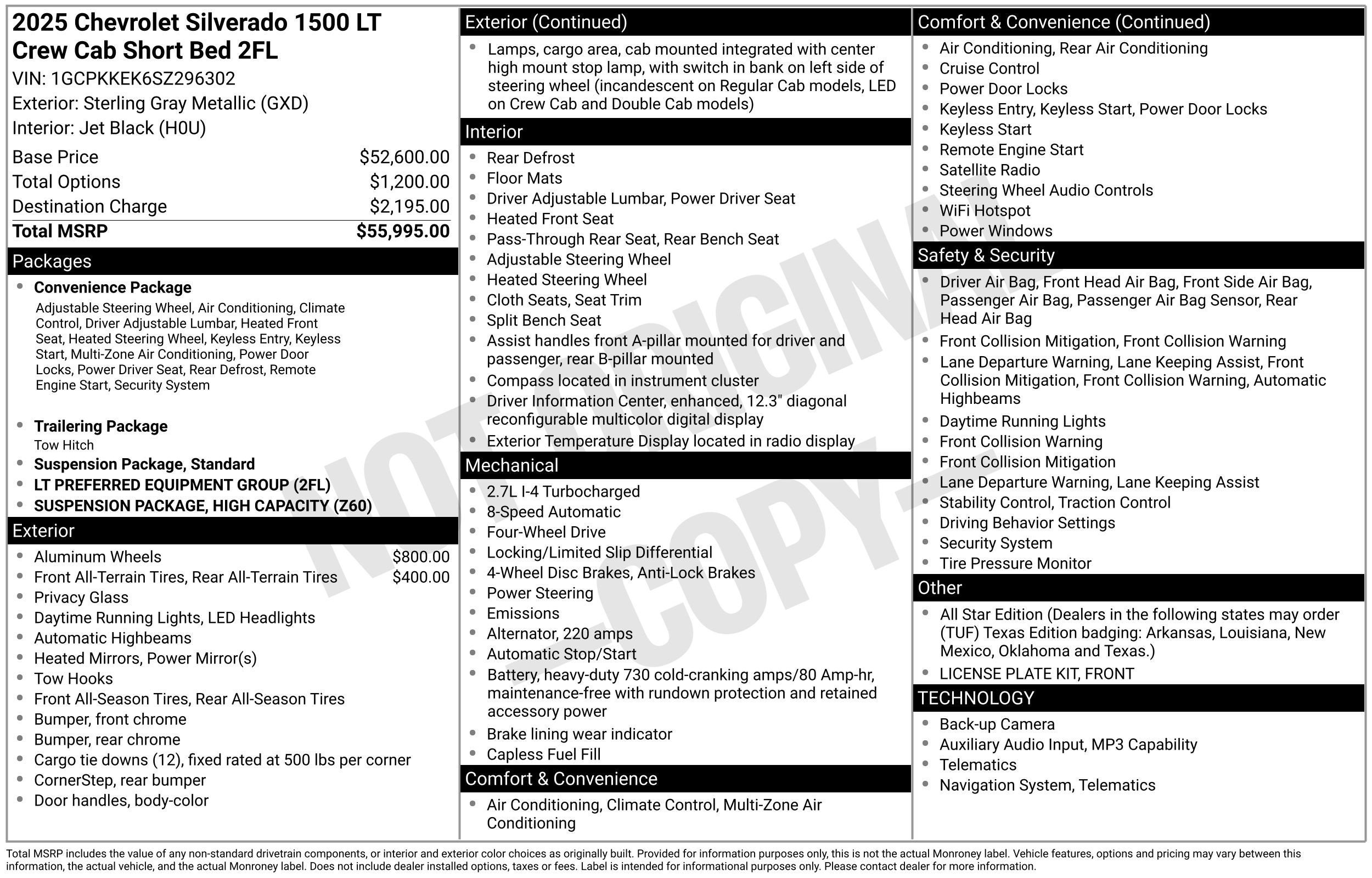 2025 Chevrolet Silverado 1500 LT (2FL)