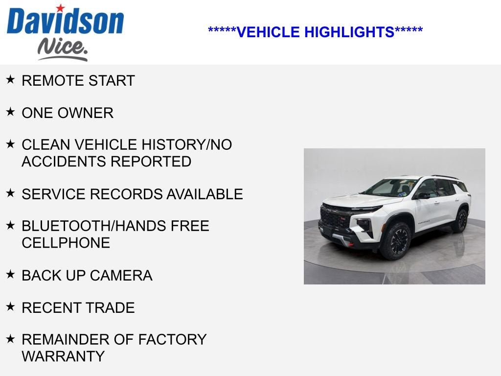 2024 Chevrolet Traverse Z71