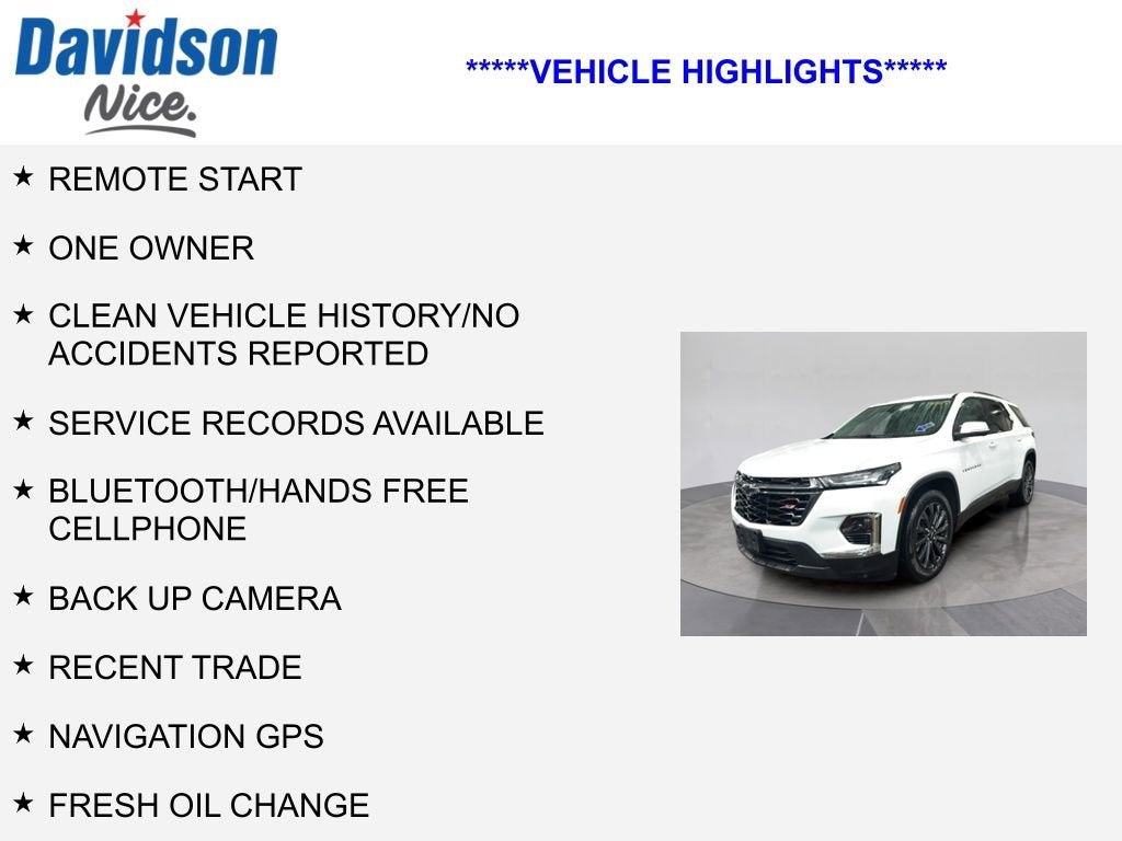 2023 Chevrolet Traverse RS