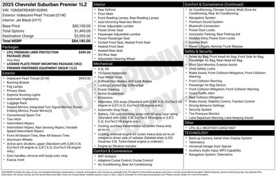 2025 Chevrolet Suburban Premier