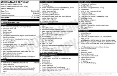 2021 Mazda Mazda CX-30 Premium