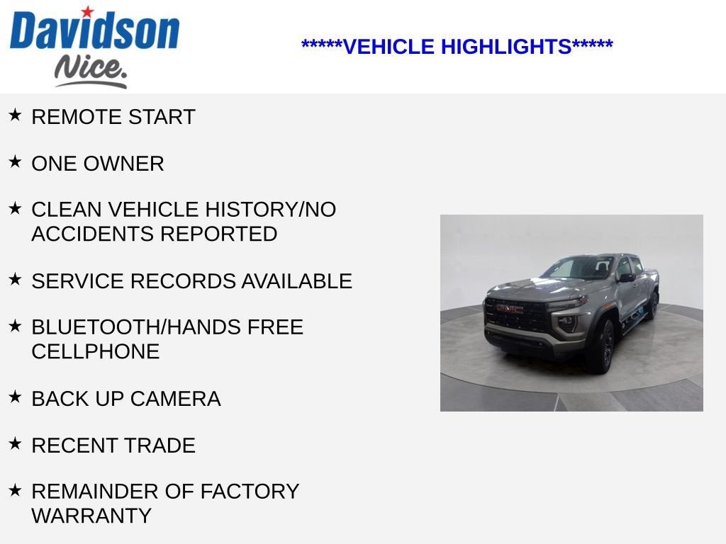 2025 GMC Canyon Elevation