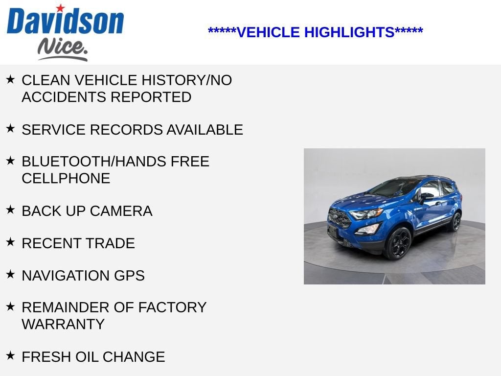 2022 Ford EcoSport SES
