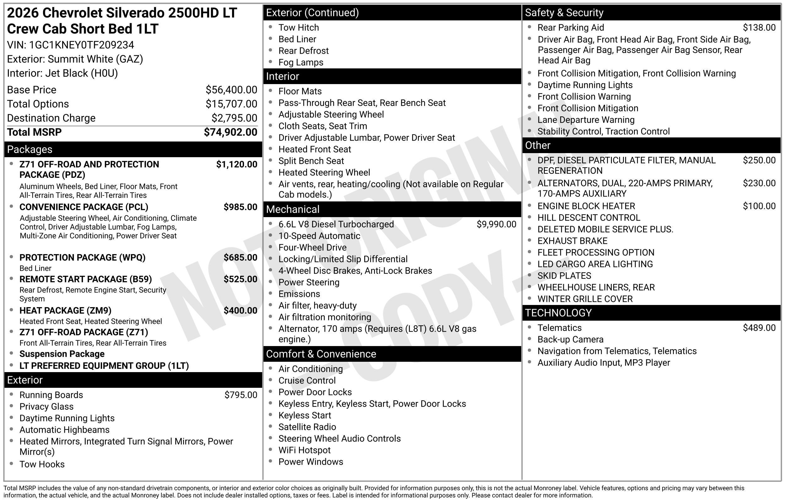 2026 Chevrolet Silverado 2500 HD LT