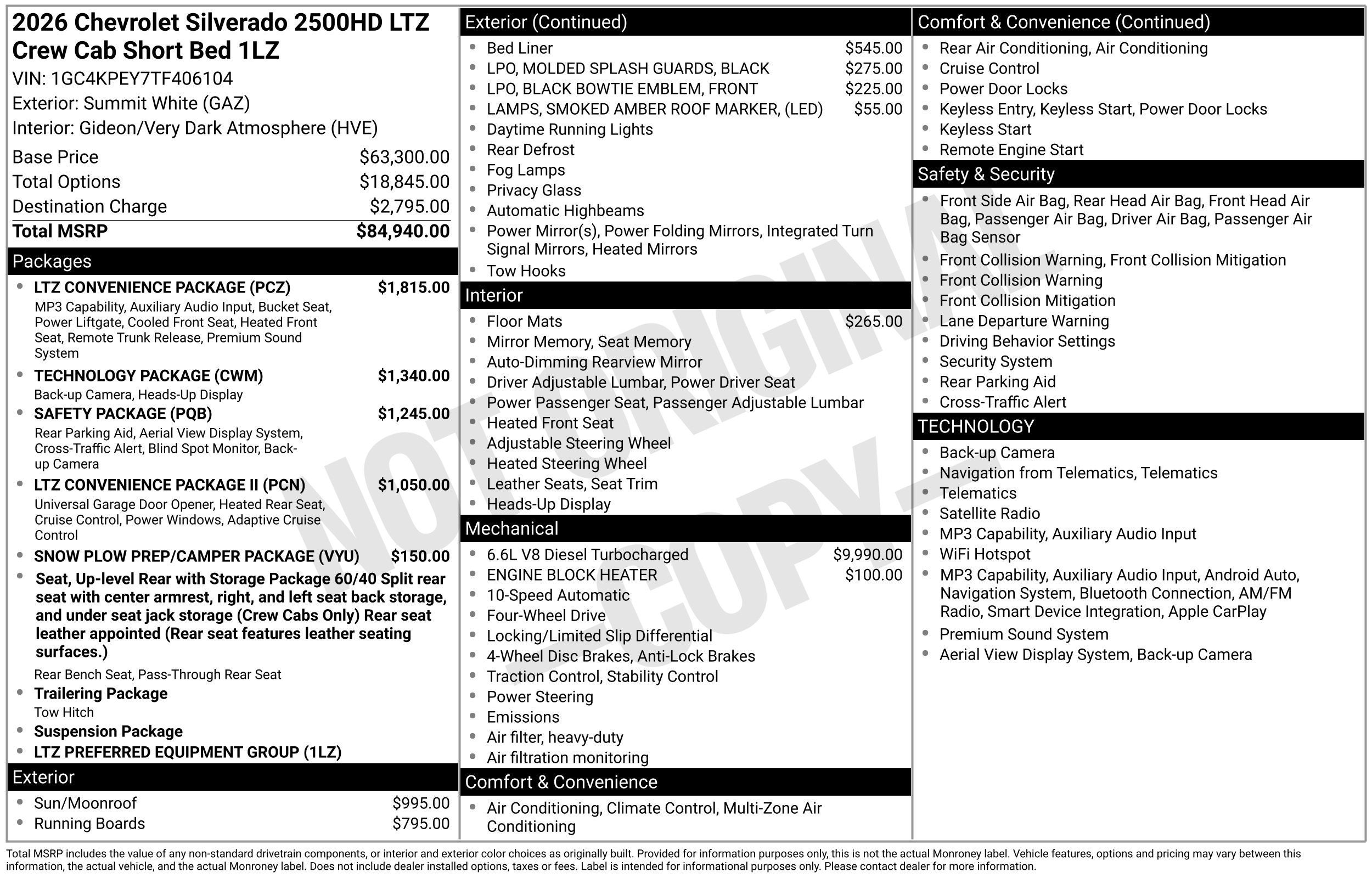 2026 Chevrolet Silverado 2500 HD LTZ