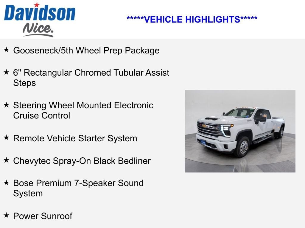 2024 Chevrolet Silverado 3500 HD High Country DRW