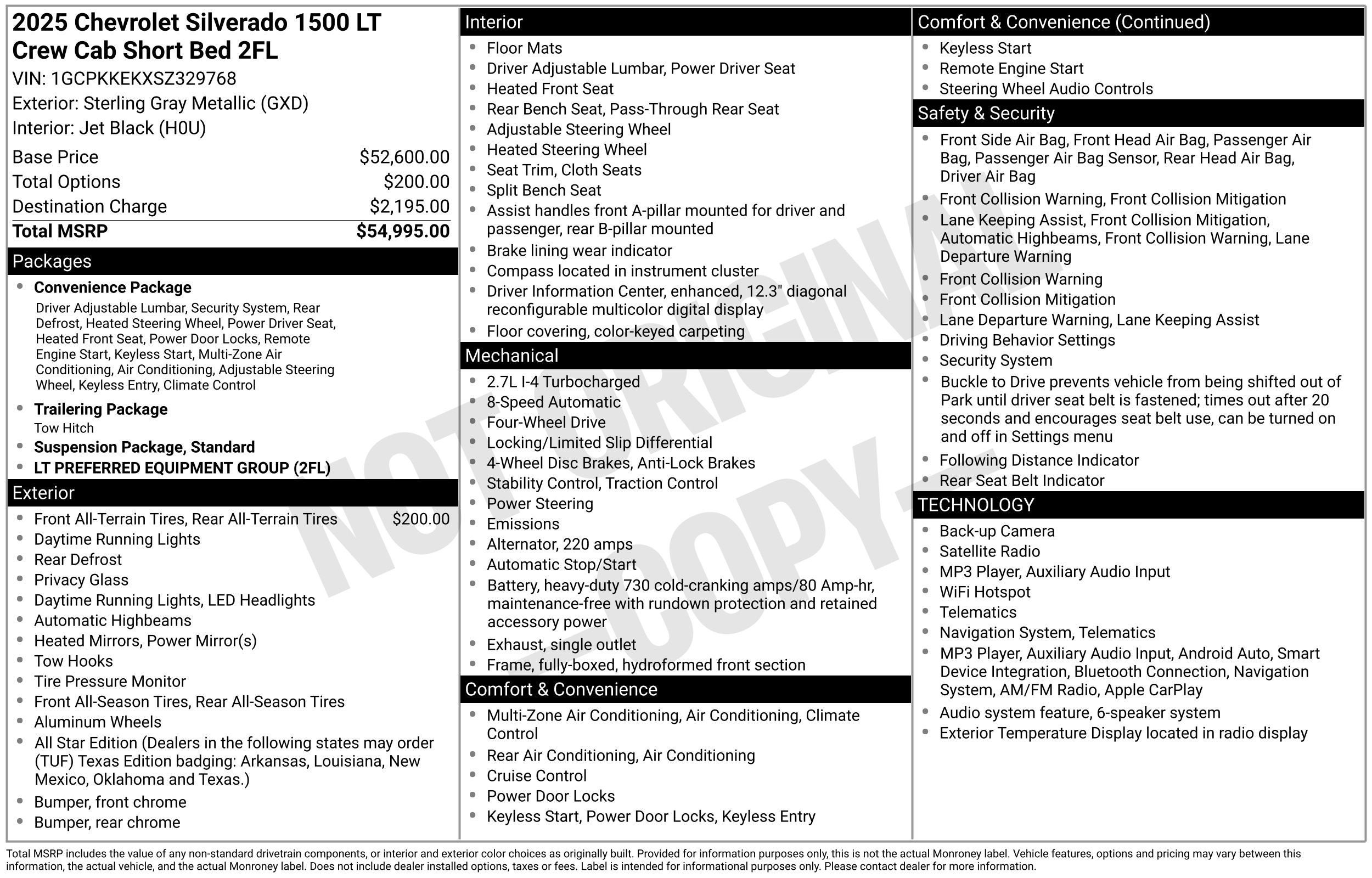 2025 Chevrolet Silverado 1500 LT (2FL)