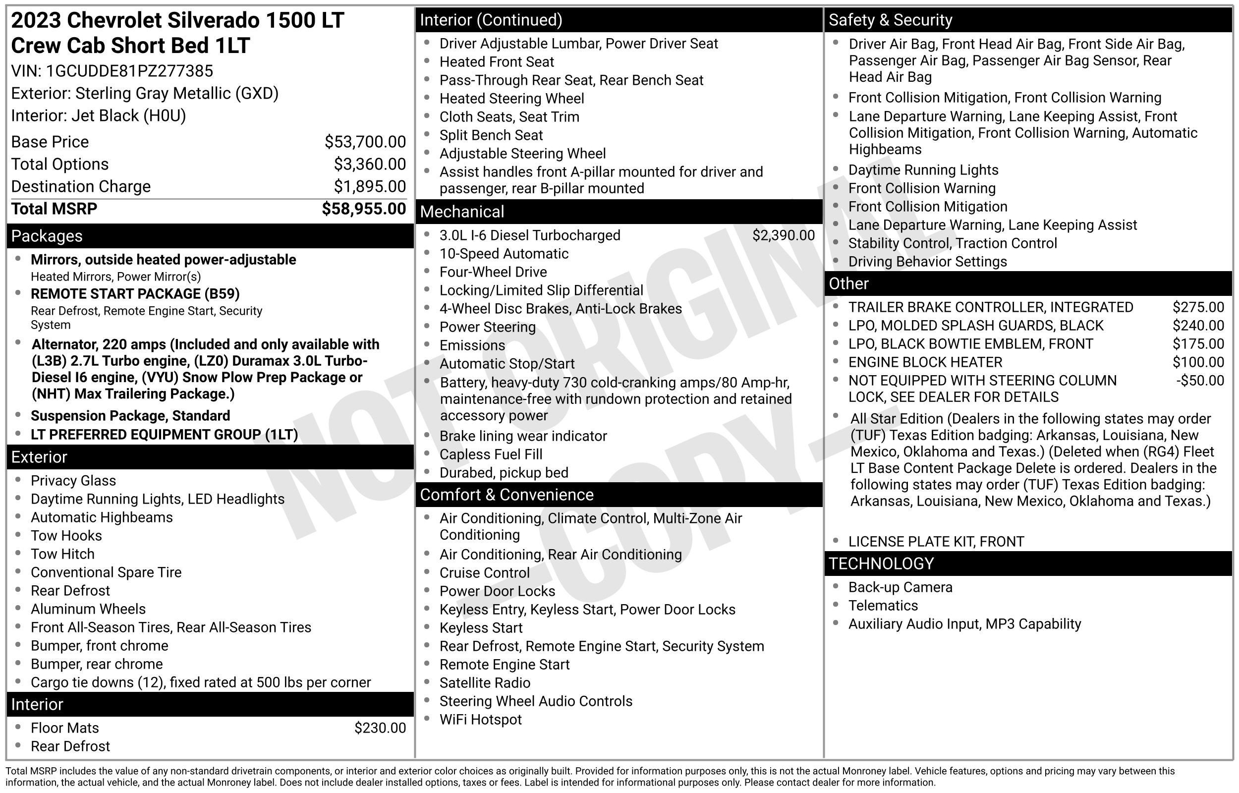 2023 Chevrolet Silverado 1500 LT
