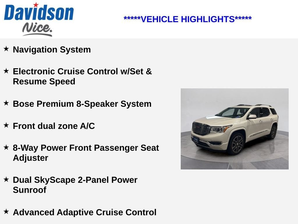 2019 GMC Acadia Denali