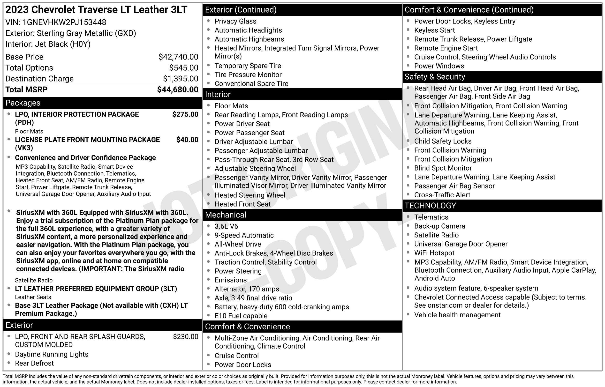 2023 Chevrolet Traverse LT Leather