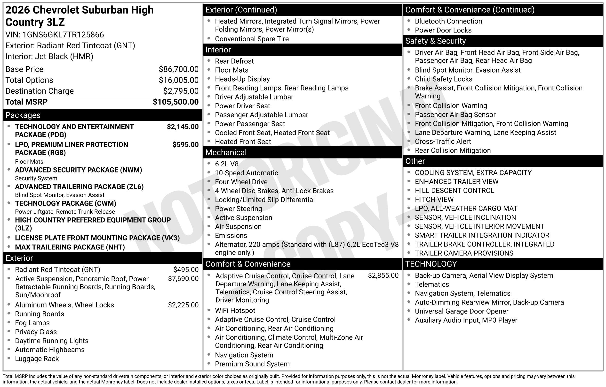 2026 Chevrolet Suburban High Country - Photo 29