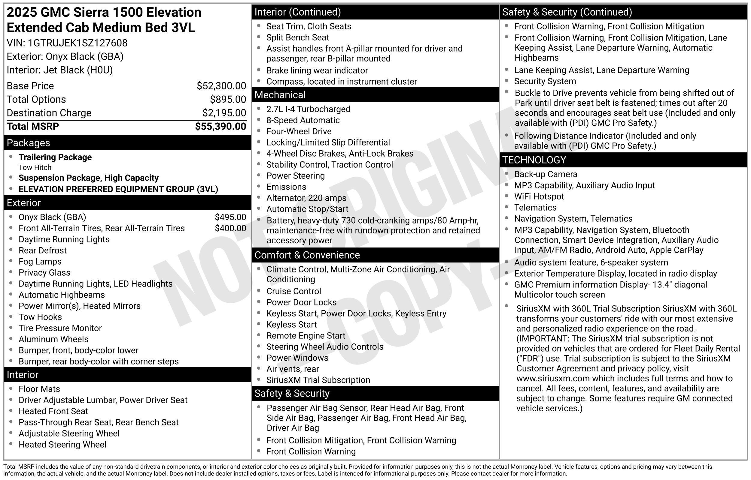 2025 GMC Sierra 1500 Elevation