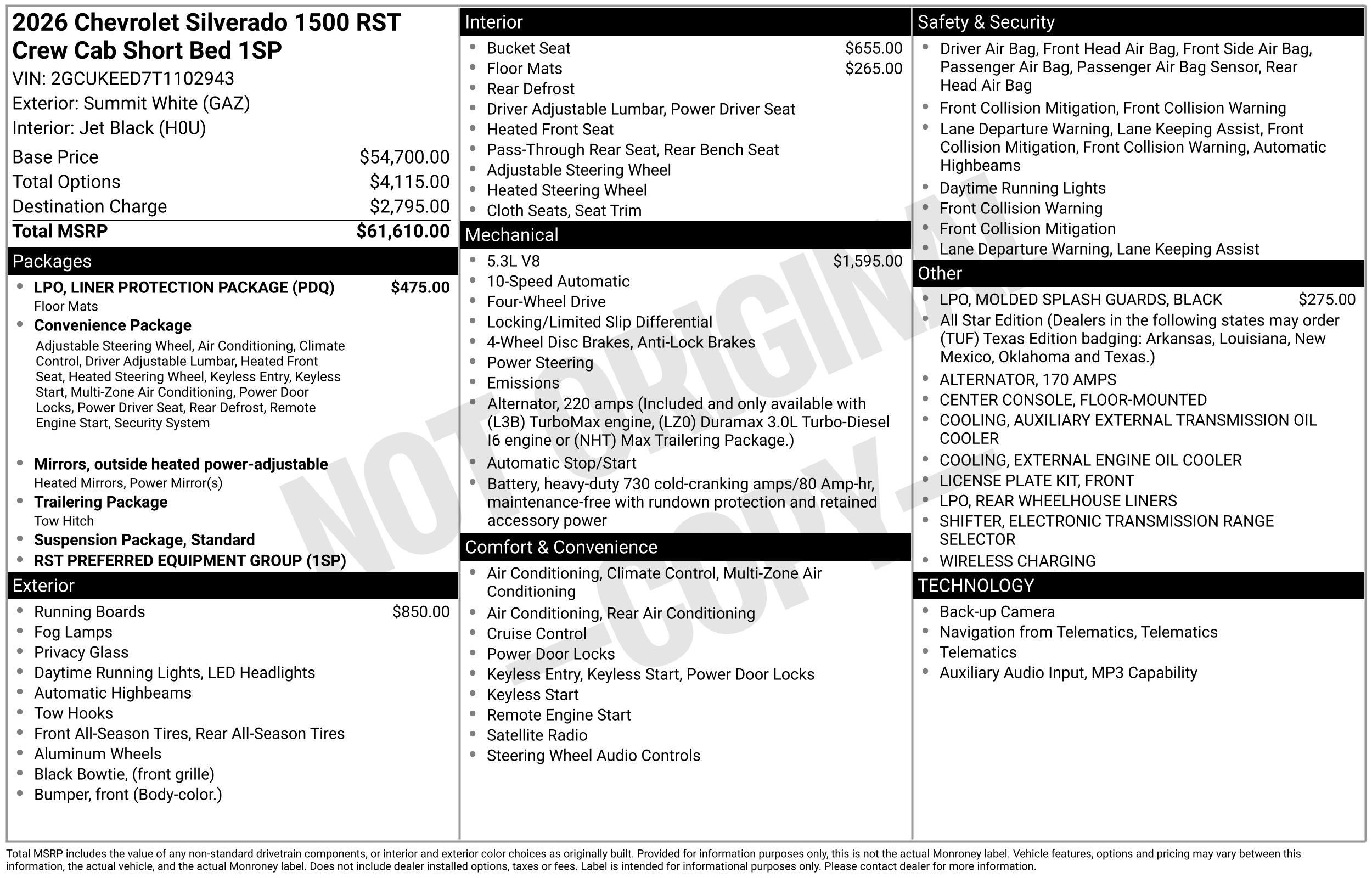 2026 Chevrolet Silverado 1500 RST