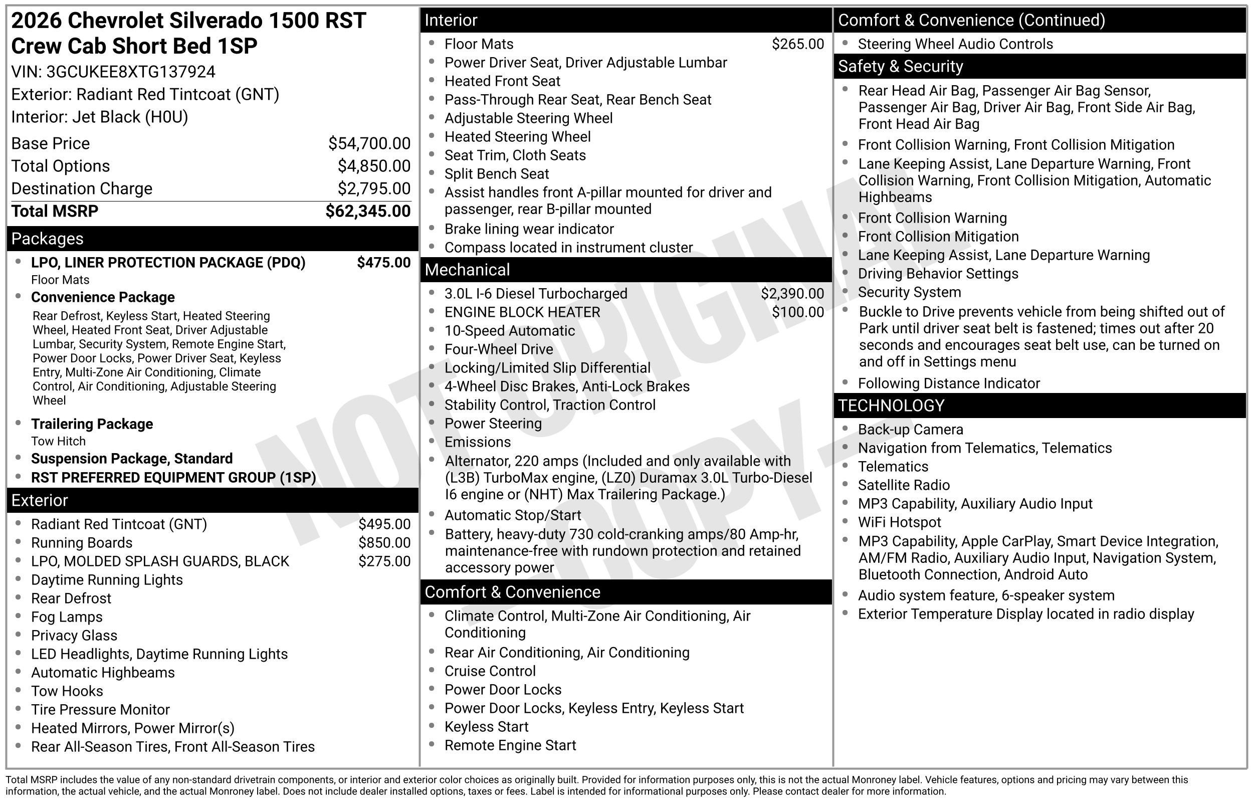 2026 Chevrolet Silverado 1500 RST