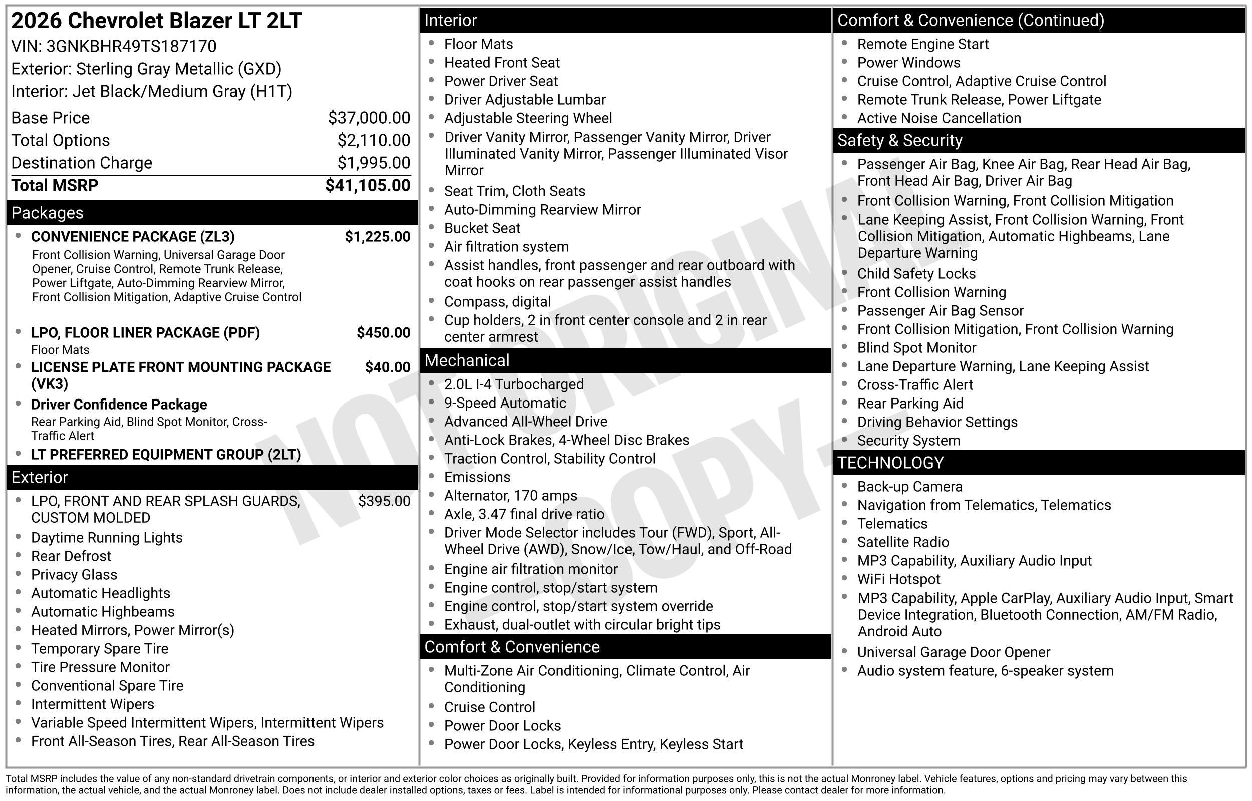 2026 Chevrolet Blazer 2LT