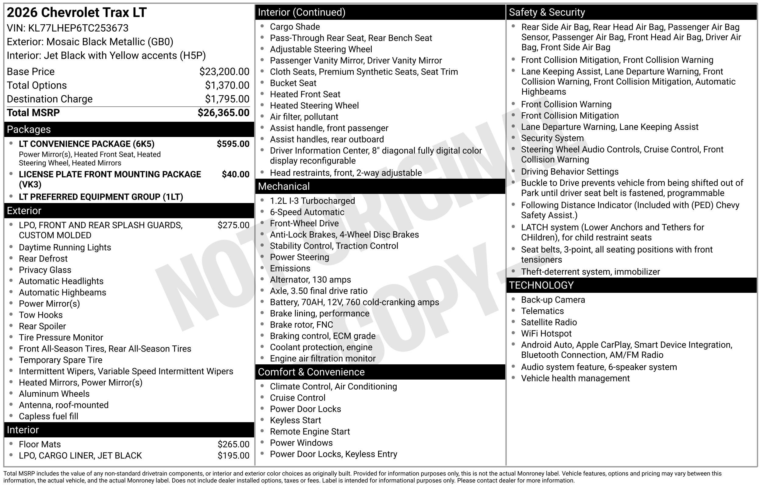 2026 Chevrolet Trax LT