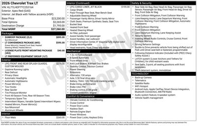 2026 Chevrolet Trax LT