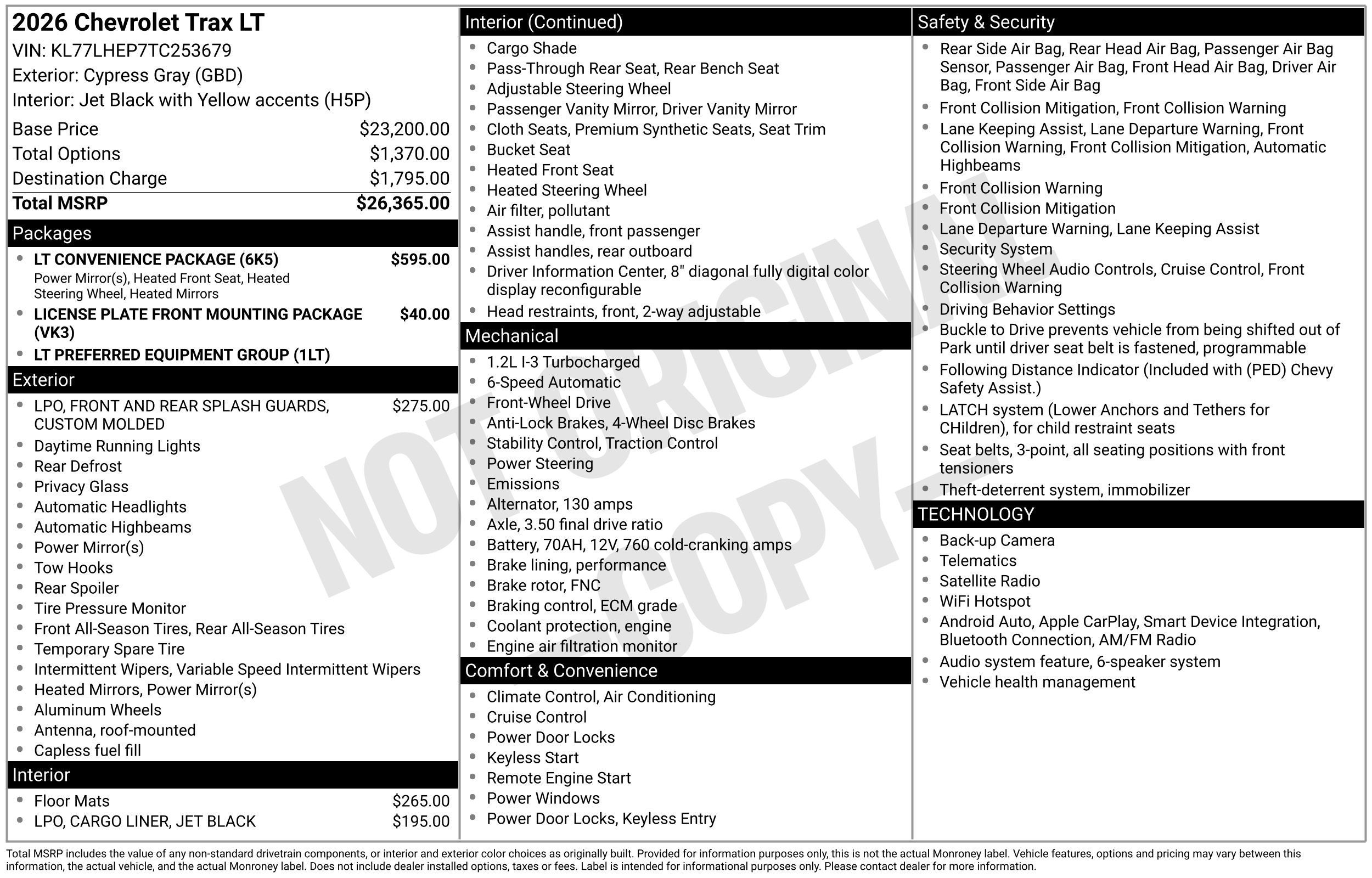 2026 Chevrolet Trax LT