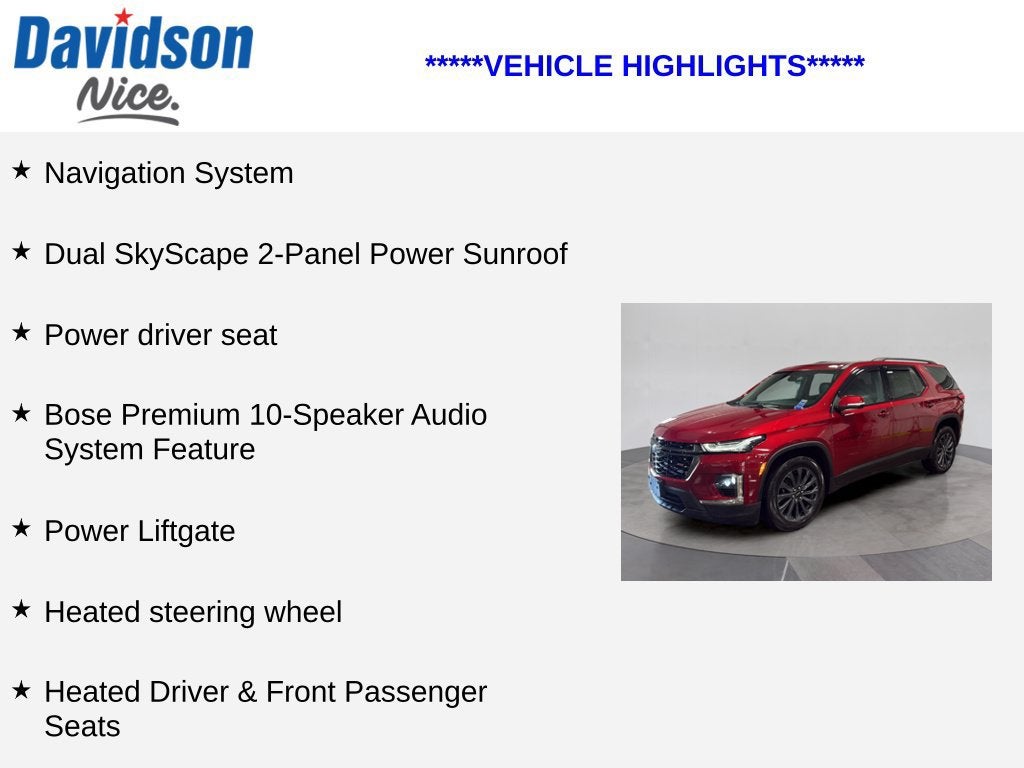 2023 Chevrolet Traverse RS
