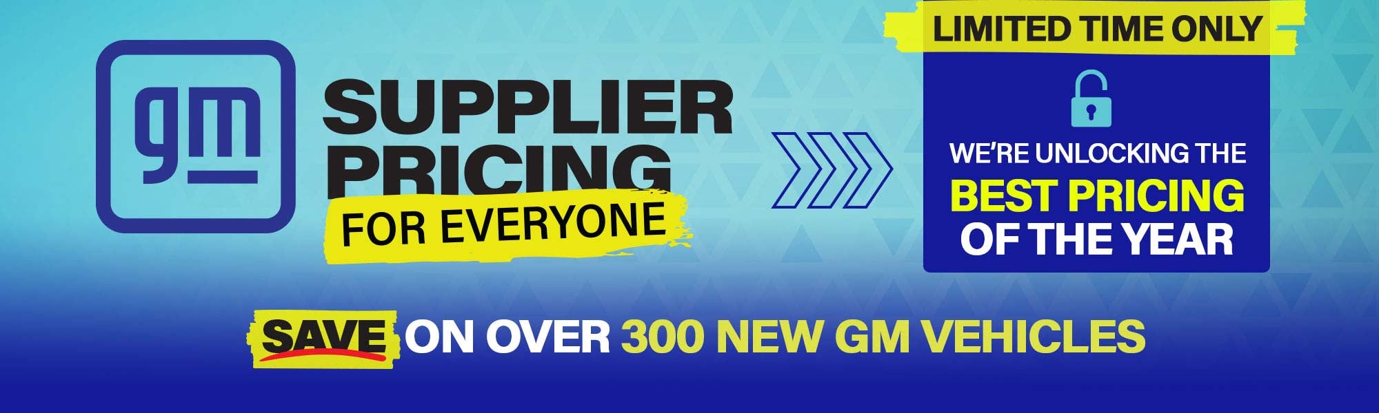 GM Supplier Pricing For Everyone