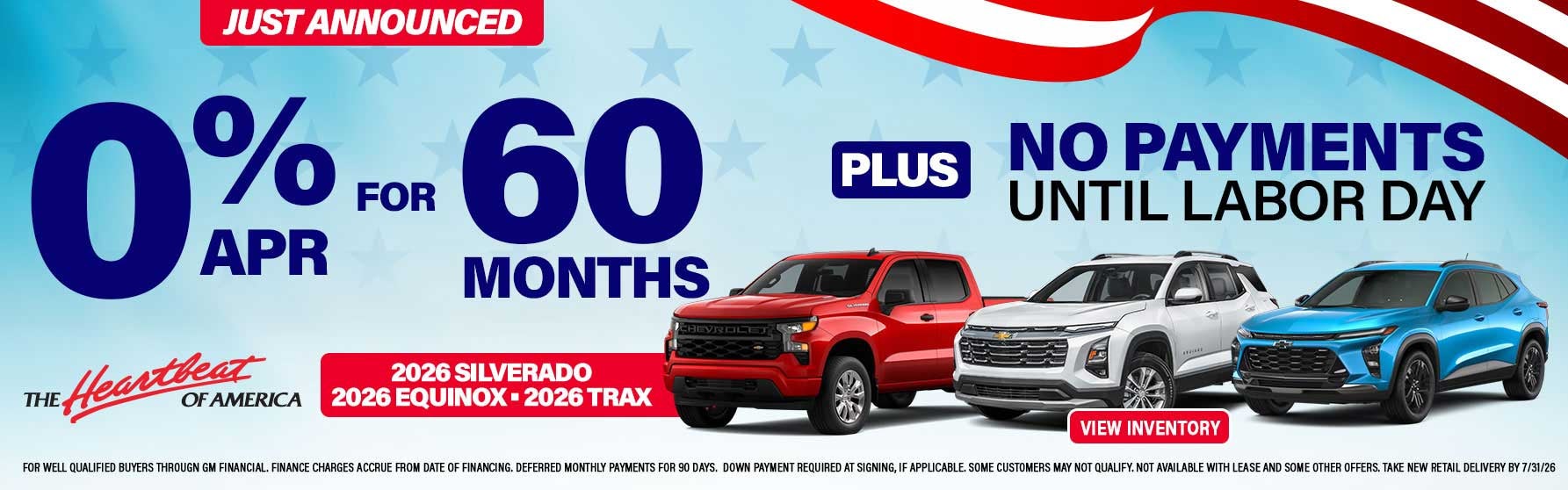 Chevy Top Rates
